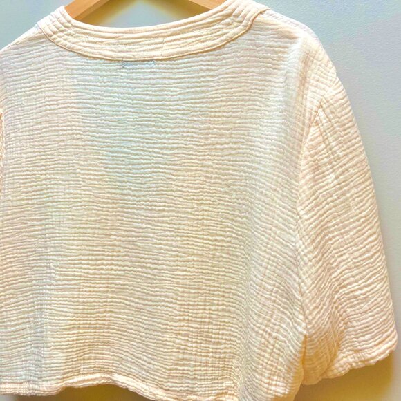 Simons Icone Organic Cotton Cream Shrug - Picture 4 of 7